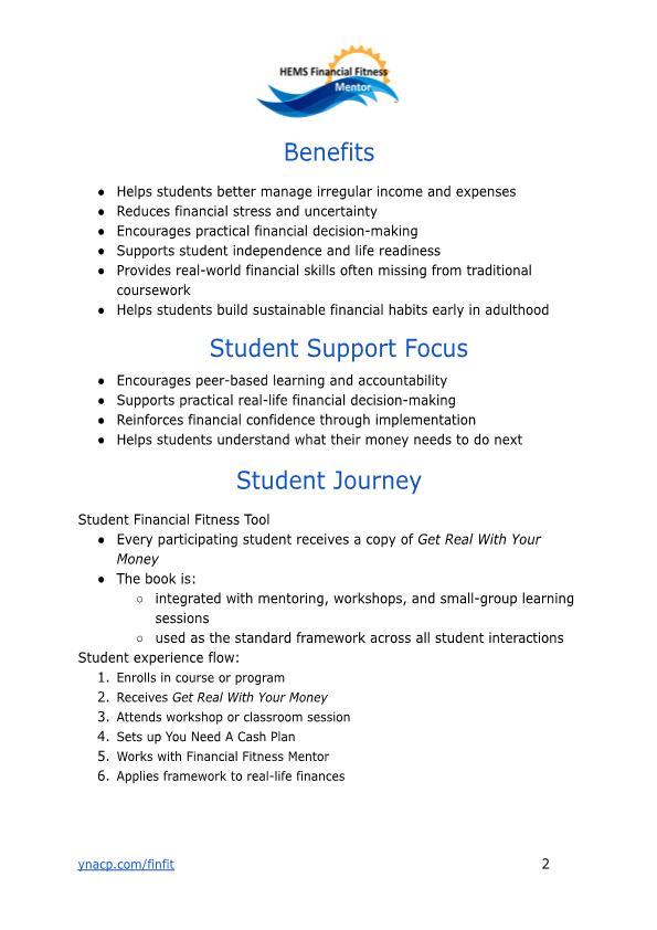 FFM student financial readiness pg 2